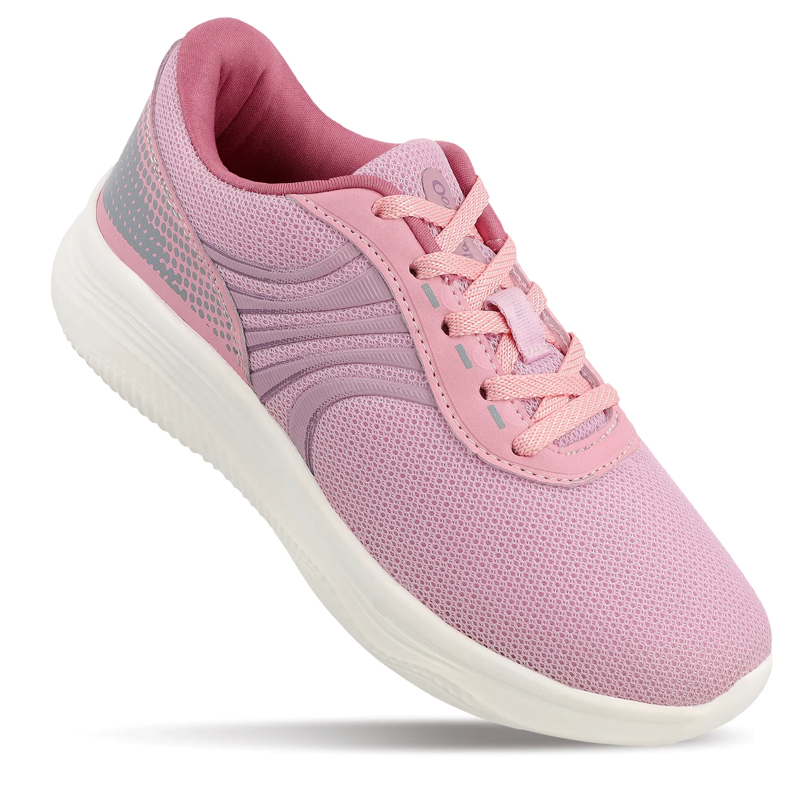Women's Lace-up Sports Shoe - WS3268 Peach - Image 3