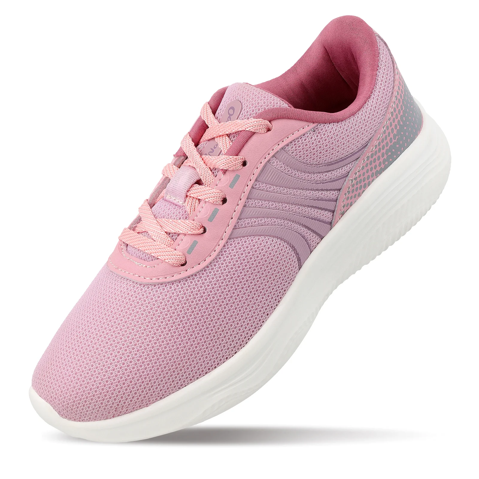 Women's Lace-up Sports Shoe - WS3268 Peach - Image 5