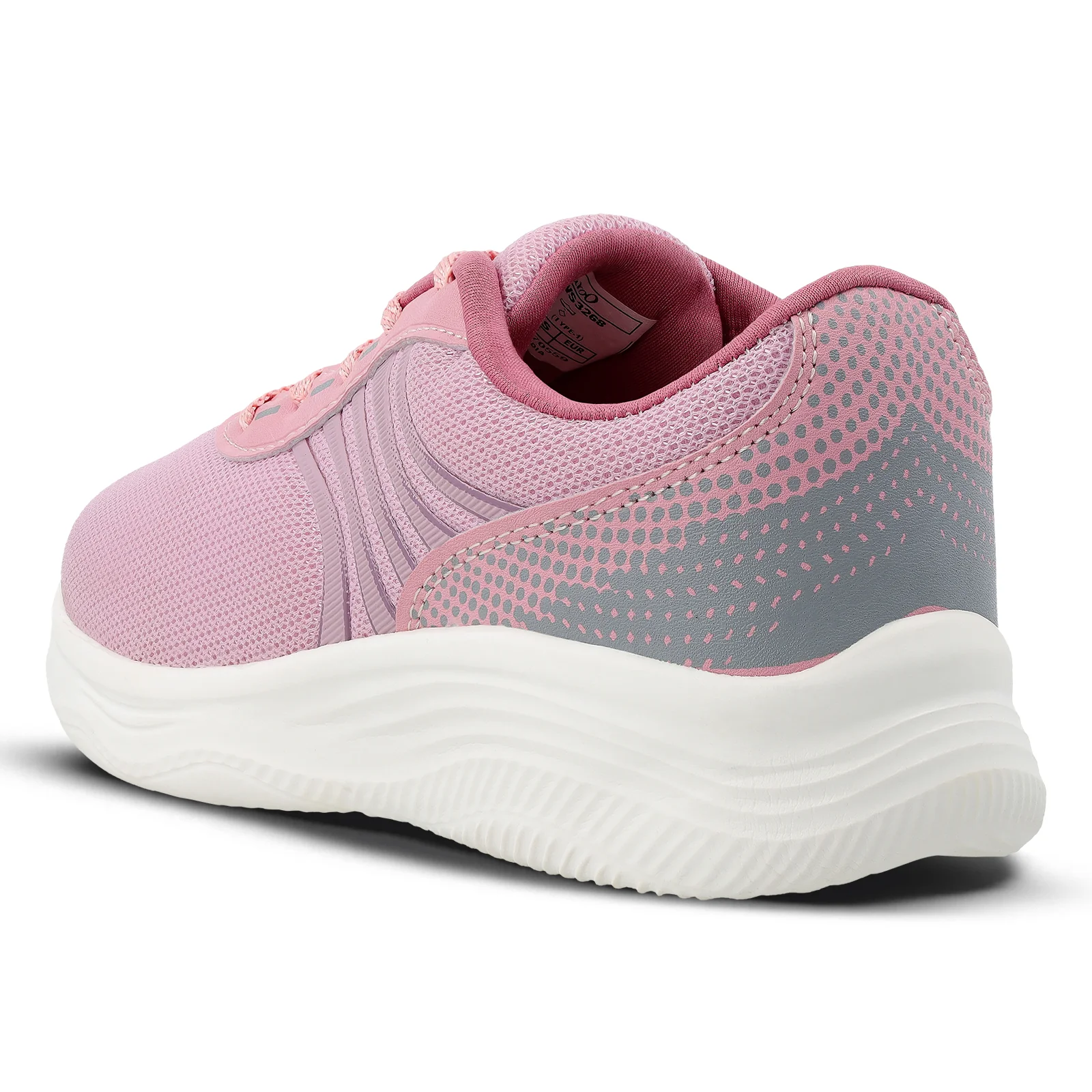 Women's Lace-up Sports Shoe - WS3268 Peach - Image 6