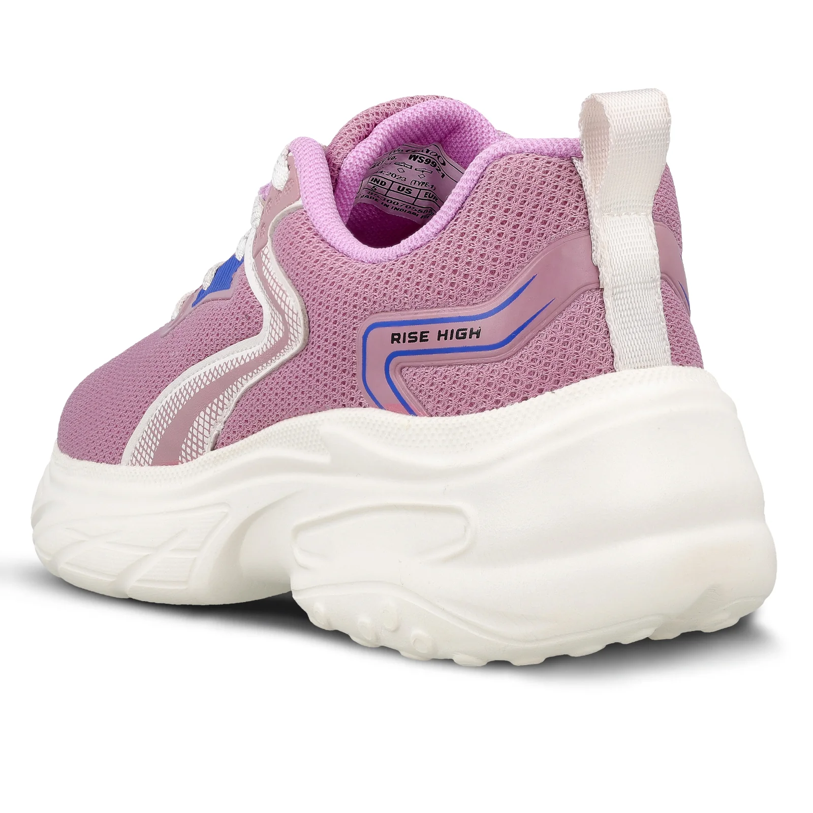 Women's Lace-up Sports Shoe - WS9921 Purple - Image 6