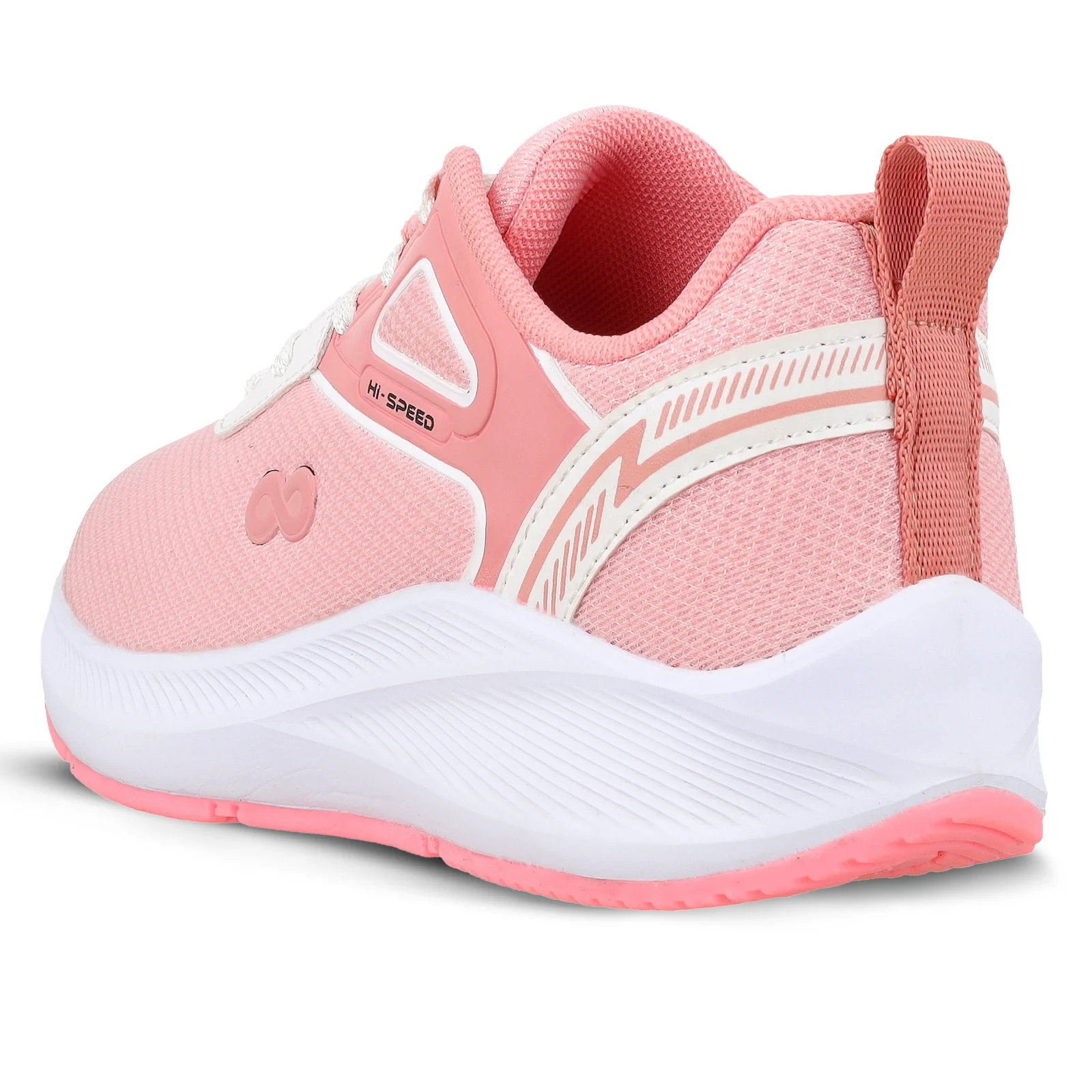 Women's Lace-up Sports Shoe - WS9922 Peach - Image 6