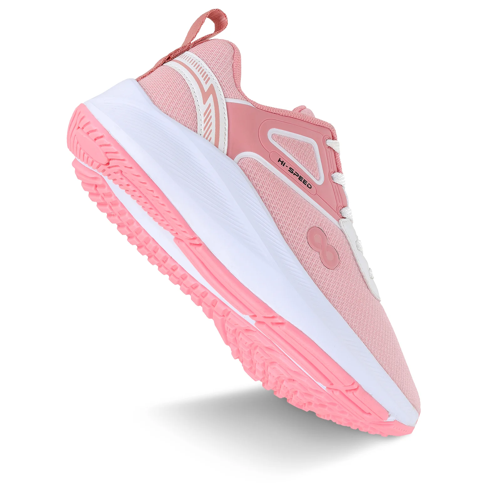 Women's Lace-up Sports Shoe - WS9922 Peach - Image 7