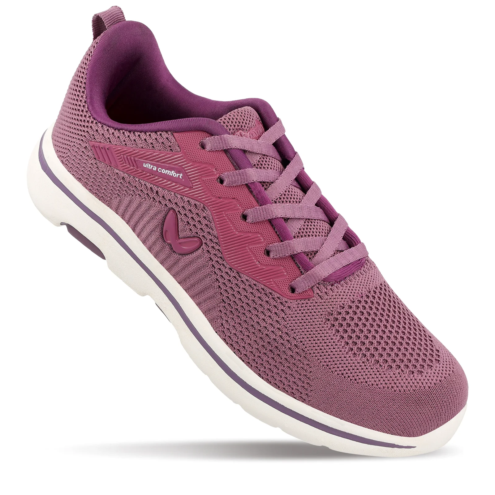 Women's Lace-up Walking Shoes - WS9901 Magenta - Image 3
