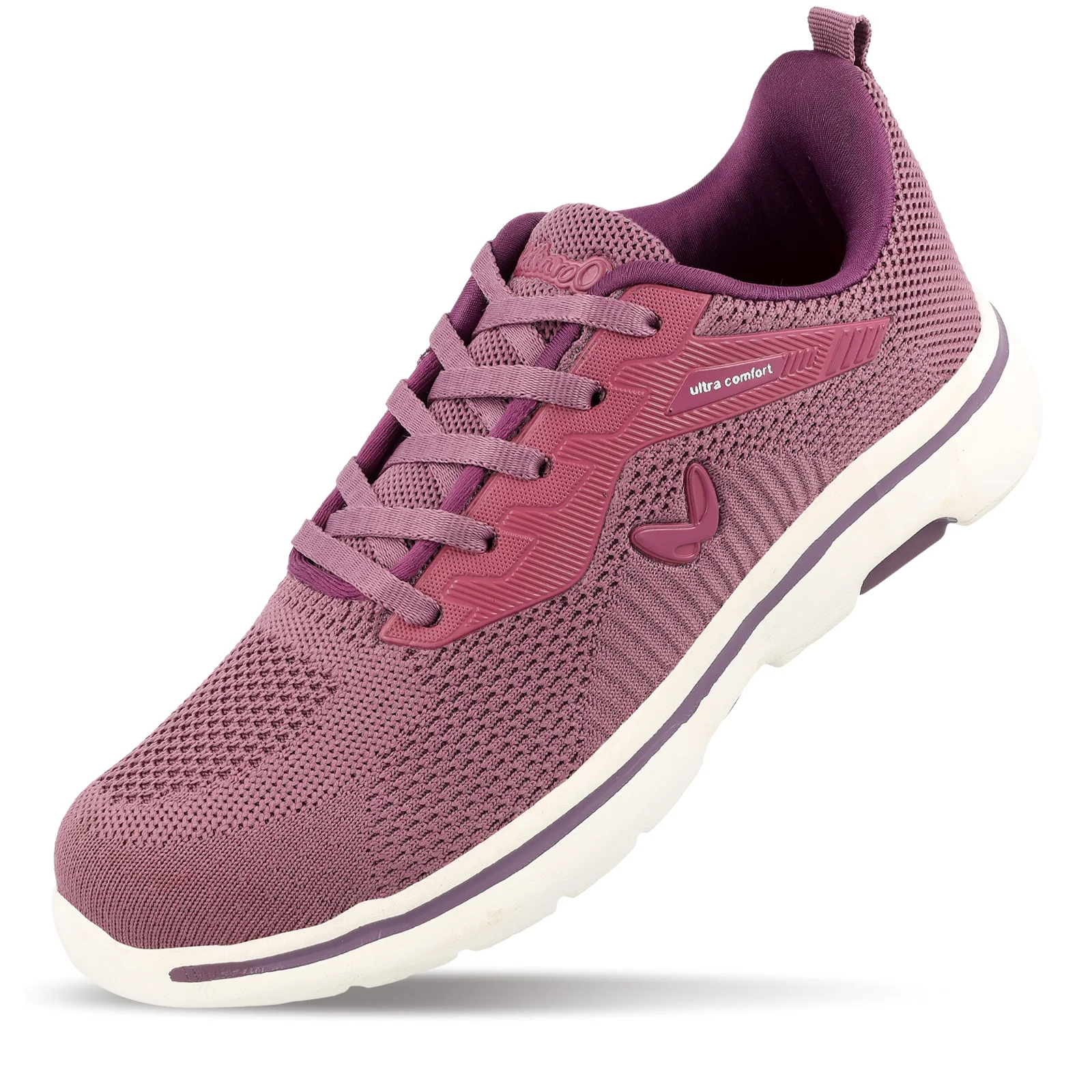 Women's Lace-up Walking Shoes - WS9901 Magenta - Image 5