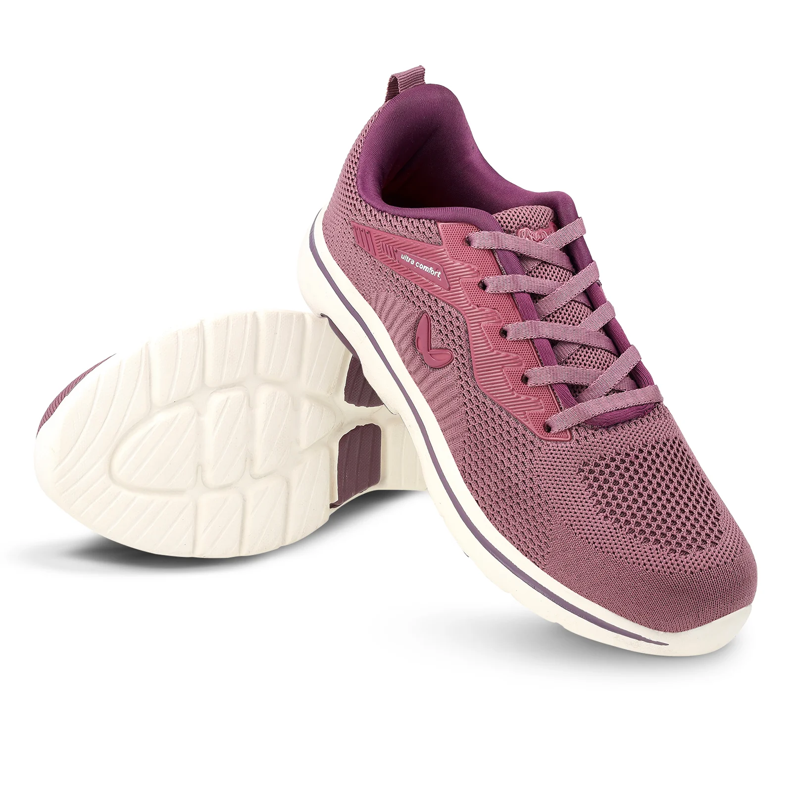 Women's Lace-up Walking Shoes - WS9901 Magenta - Image 7