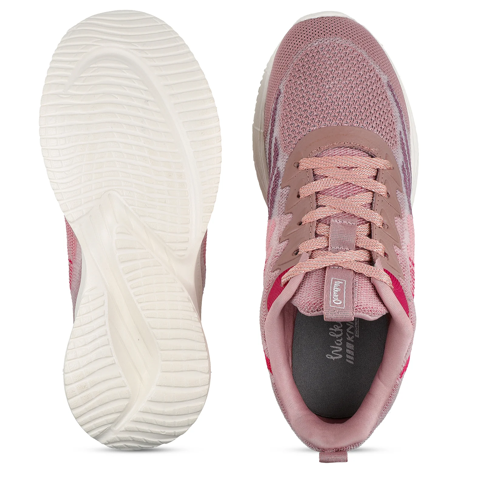 Women's Lace-up Walking Shoes - WS9907 Pink - Image 2