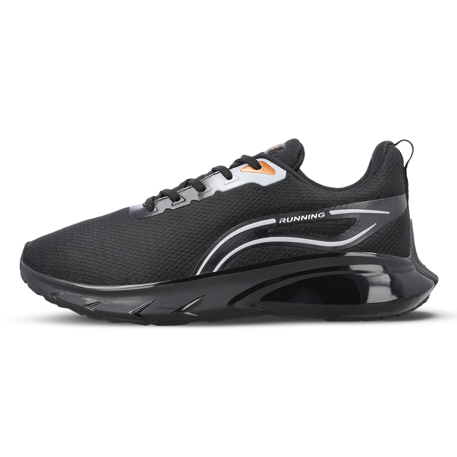 ZYLOK Men's Lace-up Sports Shoes - Black Gold